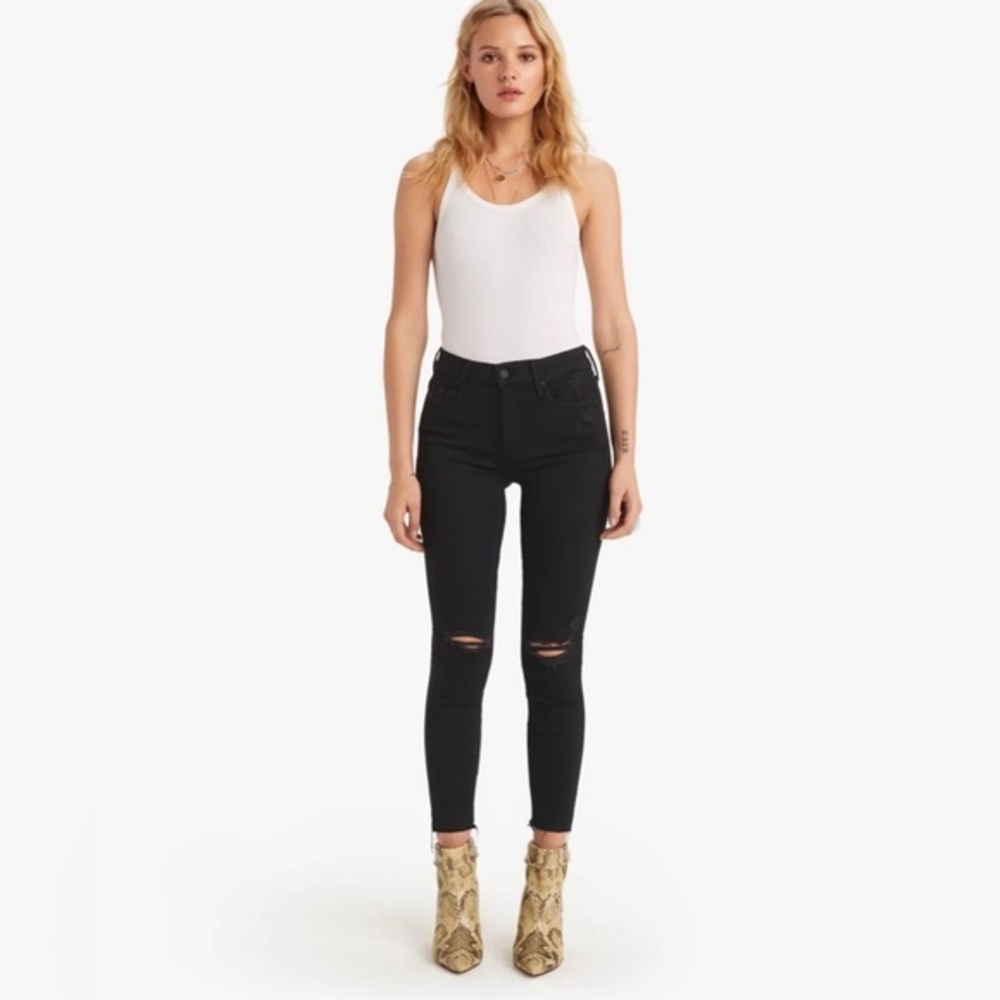 Mother Denim the Looker Ankle Fray guilty as Sin